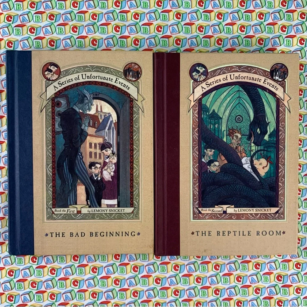 A Series of Unfortunate Events 2 Book Set by Lemony Snicket.